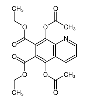 5,8-diacetoxy-quinoline-6,7-dicarboxylic acid diethyl ester_39713-35-4