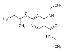 2-sec-butylamino-4-ethylamino-pyrimidine-5-carboxylic acid ethylamide_39714-15-3