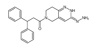 (Z)-1-(3-hydrazineylidene-3,5,7,8-tetrahydropyrido[4,3-c]pyridazin-6(2H)-yl)-3,3-diphenylpropan-1-one_39715-07-6