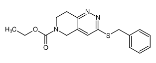 ethyl 3-(benzylthio)-7,8-dihydropyrido[4,3-c]pyridazine-6(5H)-carboxylate_39716-04-6