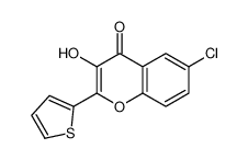 6-chloro-3-hydroxy-2-thiophen-2-ylchromen-4-one_39730-56-8