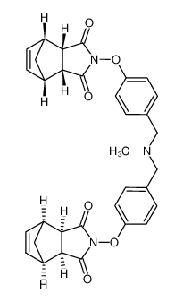 (3aR,3a'R,4S,4'S,7R,7aS,7'R,7a'S)-2,2'-((((methylazanediyl)bis(methylene))bis(4,1-phenylene))bis(oxy))bis(3a,4,7,7a-tetrahydro-1H-4,7-methanoisoindole-1,3(2H)-dione)_397300-23-1