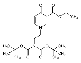 3-Pyridinecarboxylic acid,1-[2-[bis[(1,1-dimethylethoxy)carbonyl]amino]ethyl]-1,4-dihydro-4-oxo-,ethyl ester_397309-53-4