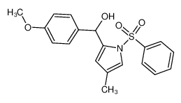 [4-Methyl-1-(phenylsulfonyl)-1H-pyrrol-2-yl](4-methoxyphenyl)-methanol_397325-70-1