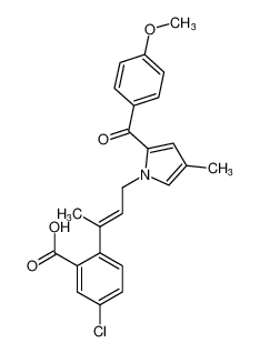 (E)-5-chloro-2-(4-(2-(4-methoxybenzoyl)-4-methyl-1H-pyrrol-1-yl)but-2-en-2-yl)benzoic acid_397329-82-7