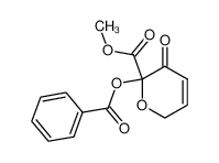 2-benzoyloxy-3-oxo-3,6-dihydro-2H-pyran-2-carboxylic acid methyl ester_39737-85-4