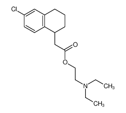 2-Diethylaminoethyl 6-chlor-1,2,3,4-tetrahydro-1-naphthalinacetat_39749-04-7