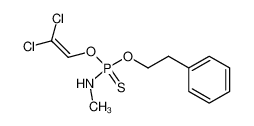 Methyl-thiophosphoramidic acid O-(2,2-dichloro-vinyl) ester O'-phenethyl ester_39753-17-8