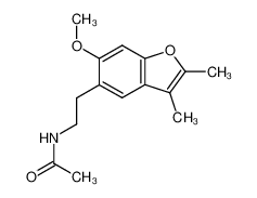 N-[2-(6-Methoxy-2,3-dimethyl-benzofuran-5-yl)-ethyl]-acetamide_39758-20-8