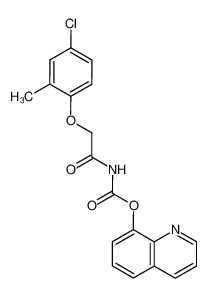 [(4-chloro-2-methyl-phenoxy)-acetyl]-carbamic acid quinolin-8-yl ester_39763-98-9
