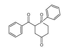 2-benzoyl-1-oxo-1-phenyl-1λ5-phosphinan-4-one_39767-79-8