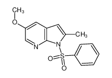 5-methoxy-2-methyl-1-(phenylsulfonyl)-1H-pyrrolo[2,3-b]pyridine_397842-90-9