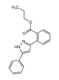 2-(5-phenyl-1(2)H-pyrazol-3-yl)-benzoic acid propyl ester_39785-08-5