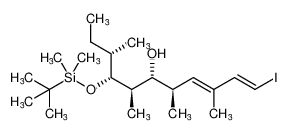 (1E,3E,5R,6R,7R,8R,9S)-8-((tert-butyldimethylsilyl)oxy)-1-iodo-3,5,7,9-tetramethylundeca-1,3-dien-6-ol_397851-91-1