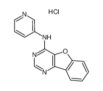 Benzo[4,5]furo[3,2-d]pyrimidin-4-yl-pyridin-3-yl-amine; hydrochloride_39786-70-4