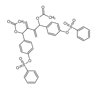 acetic acid 3-[acetoxy-(4-benzenesulfonloxyphenyl)-methyl]-1-(4-benzenesulfonyloxyphenyl)-2-methylenebut-3-enyl ester_397872-63-8