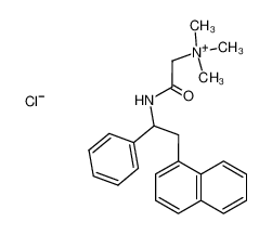 Trimethyl-[(2-naphthalen-1-yl-1-phenyl-ethylcarbamoyl)-methyl]-ammonium; chloride_39788-00-6