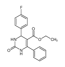 ethyl 4-(4-fluorophenyl)-1,2,3,4-tetrahydro-2-oxo-6-phenylpyrimidine-5-carboxylate_397882-37-0