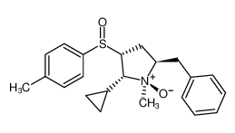 Pyrrolidine,2-cyclopropyl-1-methyl-3-[(4-methylphenyl)sulfinyl]-5-(phenylmethyl)-,1-oxide, (1R,2R,3R,5R)-rel-_397884-17-2
