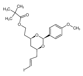 2,2-Dimethyl-propionic acid 2-[(2S,4R,6S)-6-((E)-3-iodo-allyl)-2-(4-methoxy-phenyl)-[1,3]dioxan-4-yl]-ethyl ester_397886-46-3