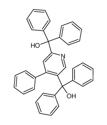2,5-bis-(hydroxy-diphenyl-methyl)-4-phenyl-pyridine_3979-49-5