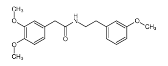 N-(3-methoxyphenethyl)-3,4-dimethoxyphenylacetamide_3979-58-6