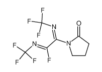 2-(2-Oxo-pyrrolidin-1-yl)-N-trifluoromethyl-2-[(E)-trifluoromethylimino]-acetimidoyl fluoride_39794-93-9