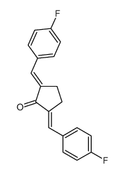 2,5-bis[(4-fluorophenyl)methylidene]cyclopentan-1-one_398-84-5