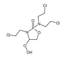 2-[Bis-(2-chloro-ethyl)-amino]-3-(2-chloro-ethyl)-2-oxo-2λ5-[1,3,2]oxazaphospholidin-4-yl-hydroperoxide_39800-20-9