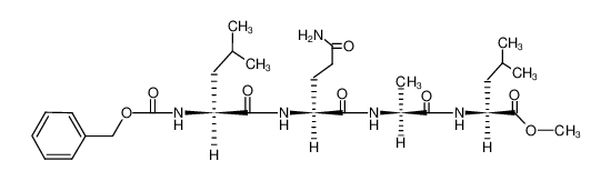 (S)-2-{(S)-2-[(S)-2-((S)-2-Benzyloxycarbonylamino-4-methyl-pentanoylamino)-4-carbamoyl-butyrylamino]-propionylamino}-4-methyl-pentanoic acid methyl ester_39802-27-2