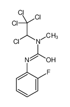 3-(2-fluorophenyl)-1-methyl-1-(1,2,2,2-tetrachloroethyl)urea_39803-90-2