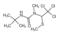 3-tert-Butyl-1-methyl-1-(2,2,2-trichloro-1-methylsulfanyl-ethyl)-urea_39804-38-1