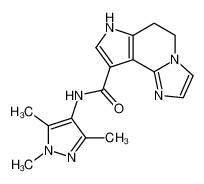 5,6-Dihydro-4H-1,3a,6-triaza-as-indacene-8-carboxylic acid (1,3,5-trimethyl-1H-pyrazol-4-yl)-amide_398119-86-3