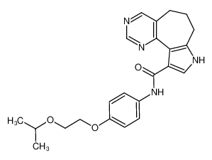 3,4,5,6-Tetrahydro-3,8,10-triaza-benzo[e]azulene-1-carboxylic acid [4-(2-isopropoxy-ethoxy)-phenyl]-amide_398123-36-9