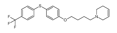 1-(4-(4-((4-(trifluoromethyl)phenyl)thio)phenoxy)butyl)-1,2,3,6-tetrahydropyridine_398126-48-2