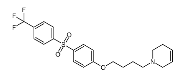1-(4-(4-((4-(trifluoromethyl)phenyl)sulfonyl)phenoxy)butyl)-1,2,3,6-tetrahydropyridine_398126-60-8