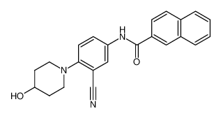 N-[3-cyano-4-(4-hydroxypiperidin-1-yl)phenyl]naphthalene-2-carboxamide CAS:398137-16-1 manufacturer & supplier