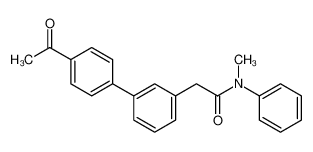 2-(4'-acetylbiphenyl-3-yl)-N-methyl-N-phenylacetamide_398150-53-3