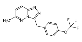 6-methyl-3-(4-(trifluoromethoxy)benzyl)-[1,2,4]triazolo[4,3-b]pyridazine_398155-87-8