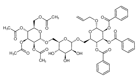 allyl 2,3,4,6-tetra-O-acetyl-α-D-mannopyranosyl-(1-)6)-α-D-mannopyranosyl-(1-)6)-2,3,4-tri-O-benzoyl-α-D-mannopyranoside_398263-46-2
