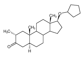 (2R,5S,10S,13S,17S)-17-Cyclopentyloxy-2,10,13-trimethyl-hexadecahydro-cyclopenta[a]phenanthren-3-one_39845-53-9