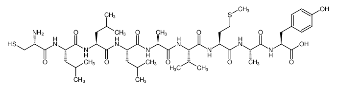 L-cysteinyl-L-leucyl-L-leucyl-L-leucyl-L-alanyl-L-valyl-L-methionyl-L-alanyl-L-tyrosine_398461-33-1
