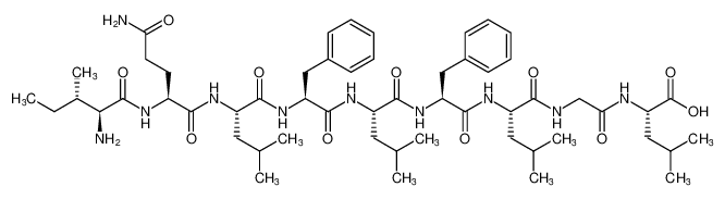 L-isoleucyl-L-glutaminyl-L-leucyl-L-phenylalanyl-L-leucyl-L-phenylalanyl-L-leucylglycyl-L-leucine_398462-45-8