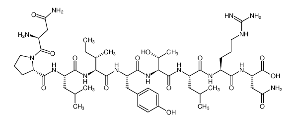 L-Asparagine,L-asparaginyl-L-prolyl-L-leucyl-L-isoleucyl-L-tyrosyl-L-threonyl-L-leucyl-L-arginyl-_398464-92-1