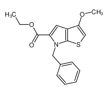 6-Benzyl-3-methoxy-6H-thieno[2,3-b]pyrrole-5-carboxylic Acid Ethyl Ester_398465-28-6