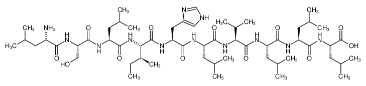 L-leucyl-L-seryl-L-leucyl-L-isoleucyl-L-histidyl-L-leucyl-L-valyl-L-leucyl-L-leucyl-L-leucine_398466-38-1