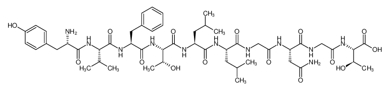 L-Threonine,L-tyrosyl-L-valyl-L-phenylalanyl-L-threonyl-L-leucyl-L-leucylglycyl-L-asparaginylglycyl-_398467-35-1
