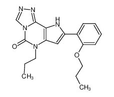 8-(2-propoxyphenyl)-6-propyl-6,9-dihydro-5H-pyrrolo[2,3-e][1,2,4]triazolo[4,3-c]pyrimidine-5-one_398479-77-1