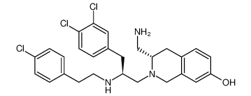 (S)-3-(aminomethyl)-2-((S)-2-((4-chlorophenethyl)amino)-3-(3,4-dichlorophenyl)propyl)-1,2,3,4-tetrahydroisoquinolin-7-ol_398484-65-6