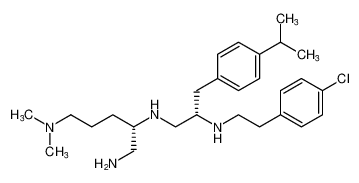 (S)-N2-((S)-2-((4-chlorophenethyl)amino)-3-(4-isopropylphenyl)propyl)-N5,N5-dimethylpentane-1,2,5-triamine_398485-05-7